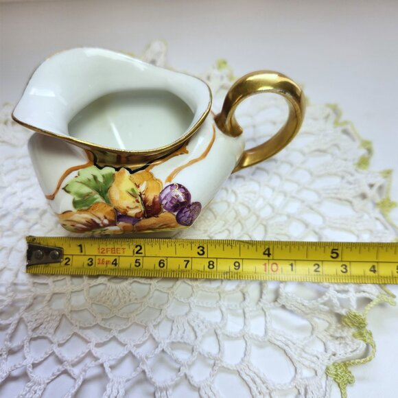 Limoges Creamer La Seynie France Hand Painted Vintage Art Deco Signed 'R… - Picture 12 of 12